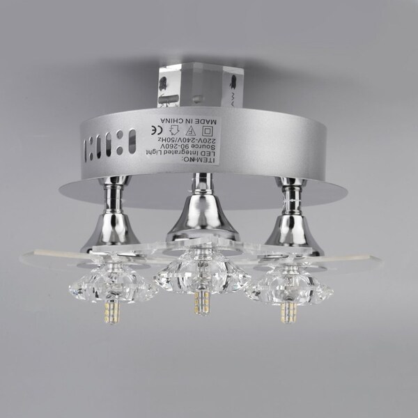 Ceiling Fixture K9 Modern Crystal Round Led Moon Star Light