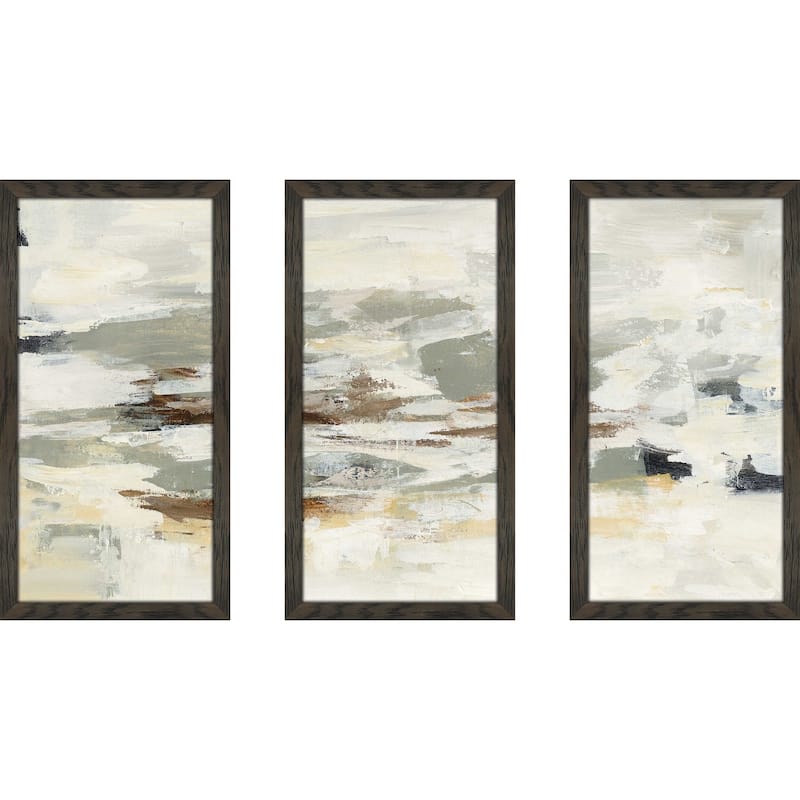 "Steps on Stones II" Framed Acrylic Wall Art Set - gray