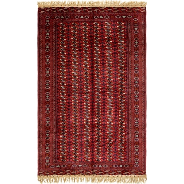 Hand Knotted Torkaman Wool Area Rug - 9' 10 x 16' 6