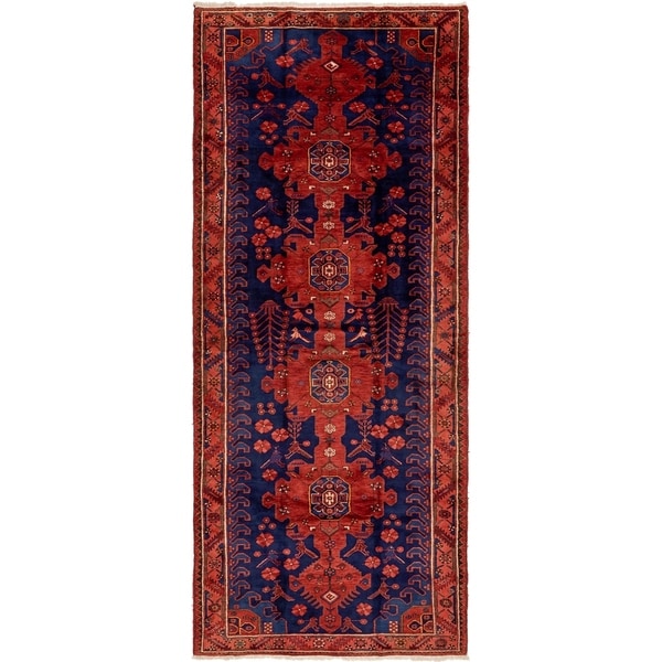 Hand Knotted Tafresh Semi Antique Wool Runner Rug - 5' 2 x 12' 8