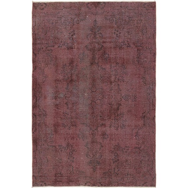 Hand Knotted Ultra Vintage Antique Wool Area Rug - 6' 7 x 10'