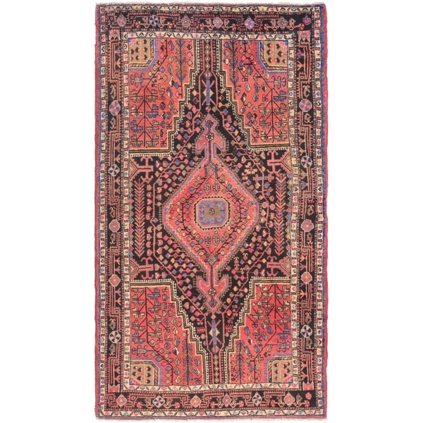 Hand Knotted Tuiserkan Semi Antique Wool Area Rug - 5' x 9'
