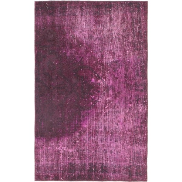 Hand Knotted Ultra Vintage Wool Area Rug - 3' x 4' 10