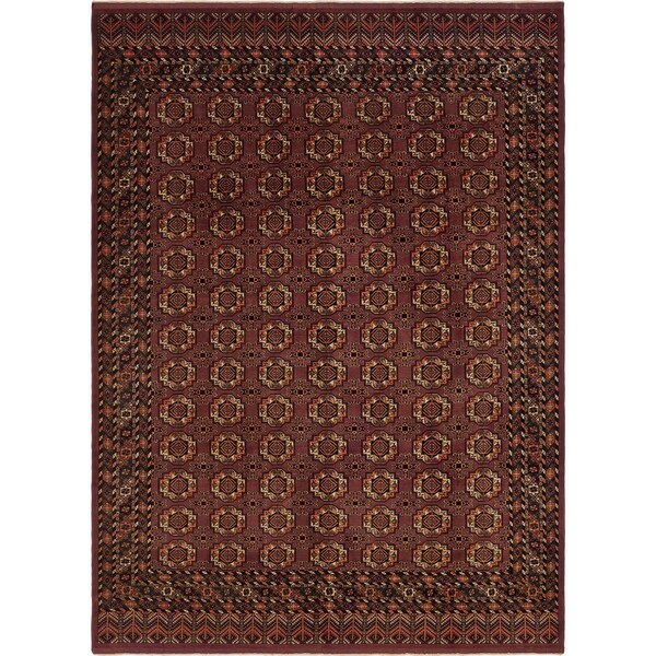 Hand Knotted Torkaman Wool Area Rug - 9' 9 x 13' 7