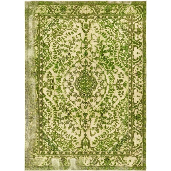 Hand Knotted Ultra Vintage Antique Wool Area Rug - 8' x 11' 4