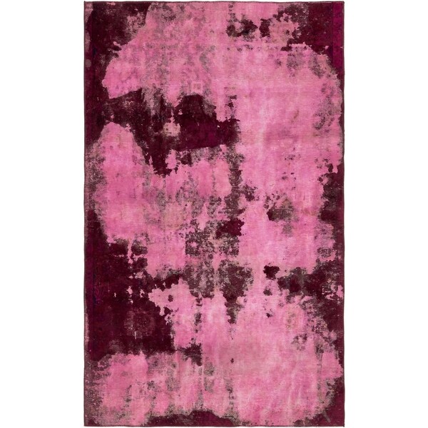 Hand Knotted Ultra Vintage Antique Wool Area Rug - 5' 8 x 9' 4