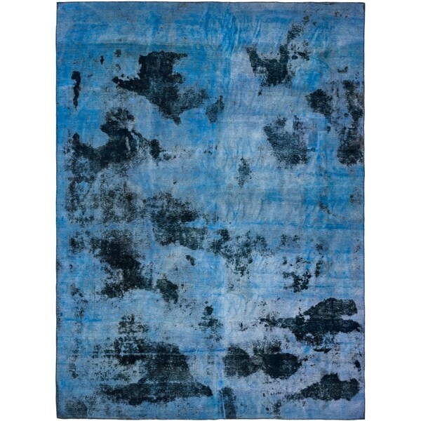 Hand Knotted Ultra Vintage Antique Wool Area Rug - 9' 2 x 12' 4