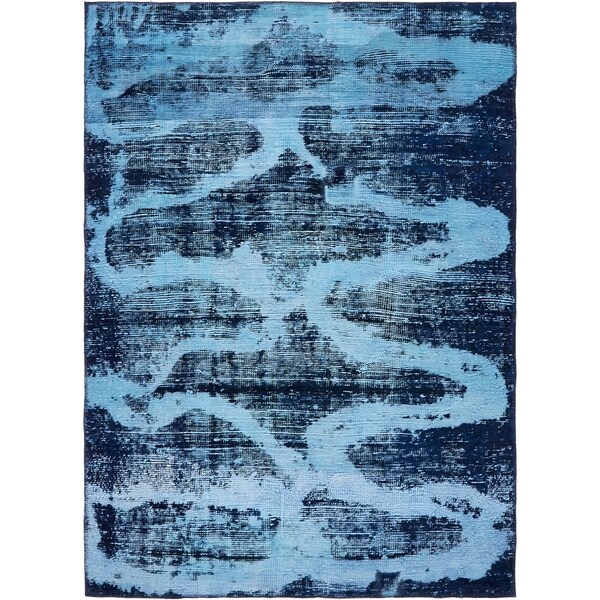 Hand Knotted Ultra Vintage Antique Wool Area Rug - 4' 2 x 6'