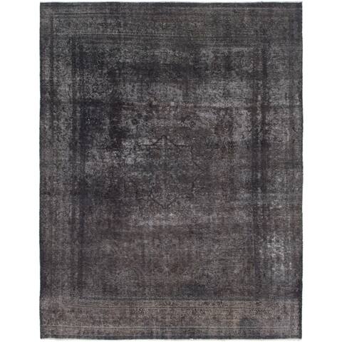 Hand Knotted Ultra Vintage Wool Area Rug - 9' 3 x 12' 5