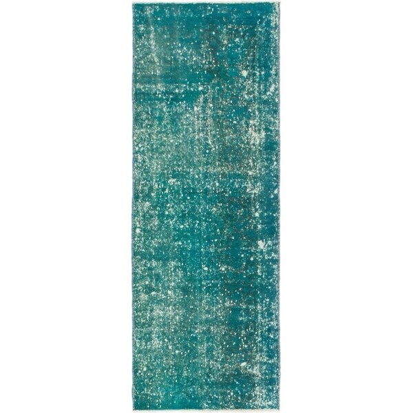 Hand Knotted Ultra Vintage Wool Runner Rug - 2' 6 x 7'