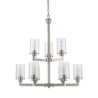 Savannah 9 Light Chandelier (Pewter - Nickel) - Chandeliers For Bedrooms by Overstock.com
