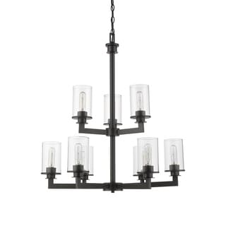 Savannah 9 Light Chandelier (Bronze - Bronze) - Chandeliers For Bedrooms by Overstock.com