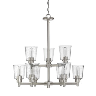 Bohin 9 Light Chandelier (Pewter) - Chandeliers For Bedrooms by Overstock.com