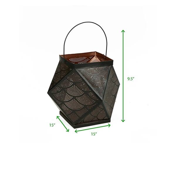Shop Mind Reader Hexagon Lantern Decorative Candle Lantern