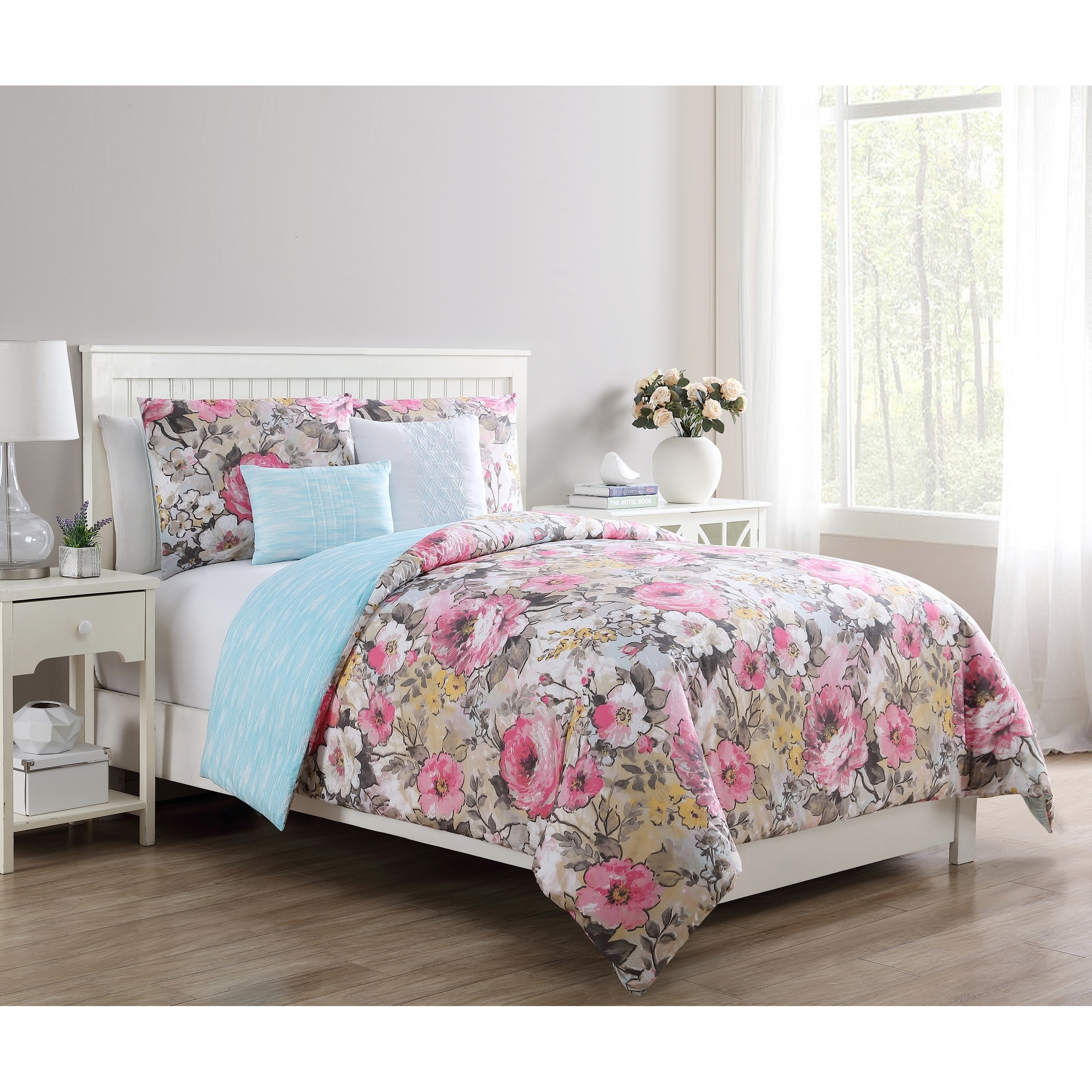 Shop Copper Grove Novopolotsk Reversible Floral Duvet Cover Set