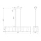 preview thumbnail 3 of 1, Ciel 41-inch Chrome Finish 5-Light Chandelier