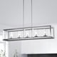 preview thumbnail 1 of 1, Ciel 41-inch Chrome Finish 5-Light Chandelier