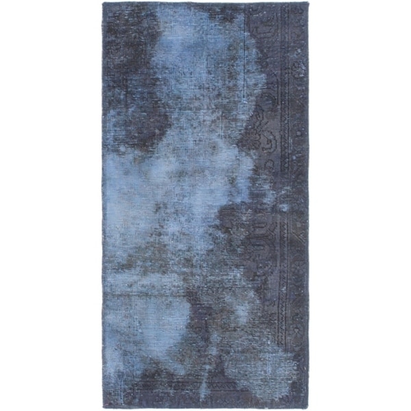 Hand Knotted Ultra Vintage Wool Area Rug - 2' x 4'