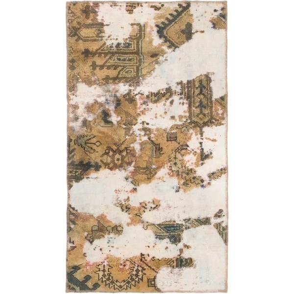 Hand Knotted Ultra Vintage Wool Area Rug - 2' 7 x 4' 8