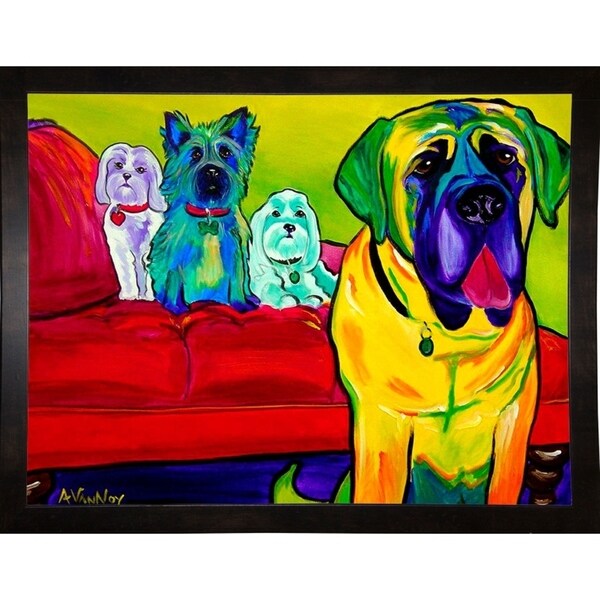Drooler Get The Floor-DAWART125640 Print 11.5"x15" by DawgArt