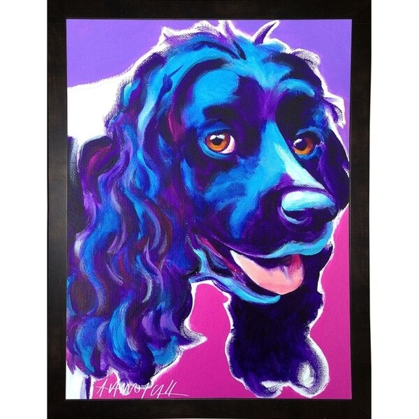 Cocker Spaniel Dixie-DAWART145117 Print 14"x10.5" by DawgArt
