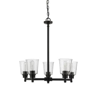 Bohin 5 Light Chandelier (Black) - Chandeliers For Bedrooms by Overstock.com
