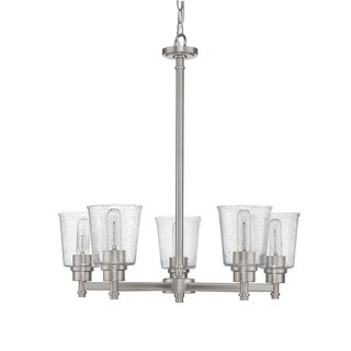 Bohin 5 Light Chandelier (Pewter) - Chandeliers For Bedrooms by Overstock.com