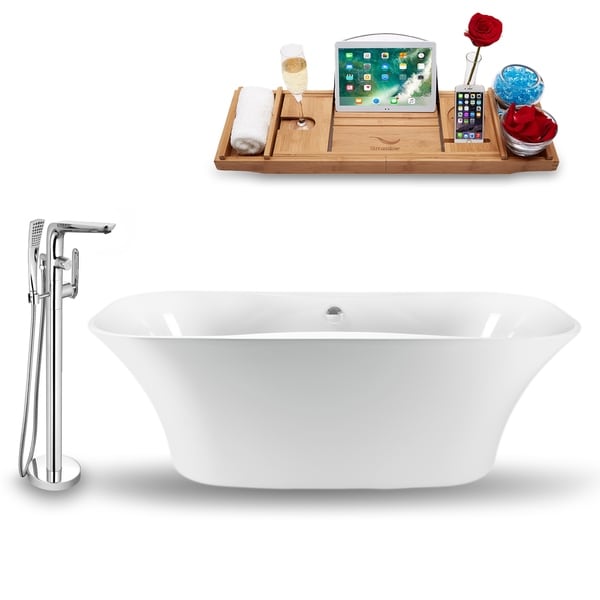 Shop Tub, Faucet and Tray Set Streamline 59" Freestanding ...