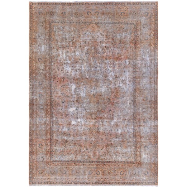 ECARPETGALLERY Hand-knotted Color Transition Brown Wool Rug - 6'6 x 9'1