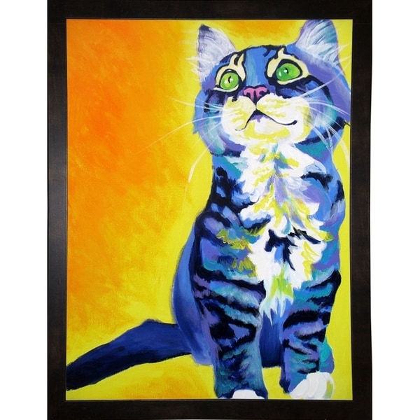 Here Kitty Kitty-DAWART125644 Print 15"x11.25" by DawgArt