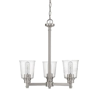 Bohin 3 Light Chandelier (Pewter) - Chandeliers For Bedrooms by Overstock.com