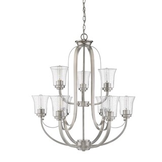 Halliwell  9 Light Chandelier (Pewter - Nickel) - Chandeliers For Bedrooms by Overstock.com