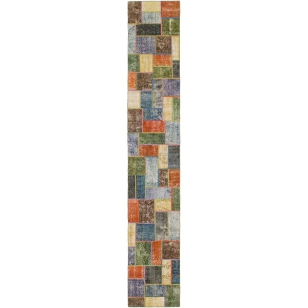 Hand Knotted Ultra Vintage Wool Runner Rug - 2' 8 x 16' 9