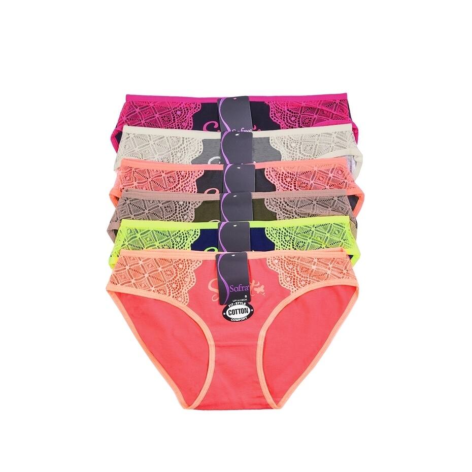 Sofra Intimate Sets 12-Pack Cotton Bikini, size LG