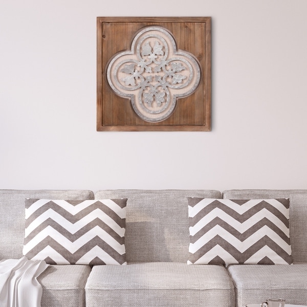 Shop Patton Wall Decor Square Wood Frame Medallion Cut Out