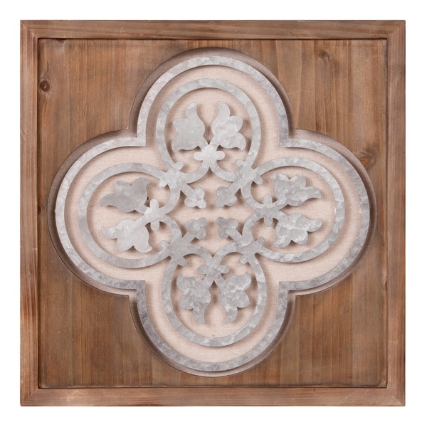 Patton Wall Decor Square Wood Frame Medallion Cut Out Wall