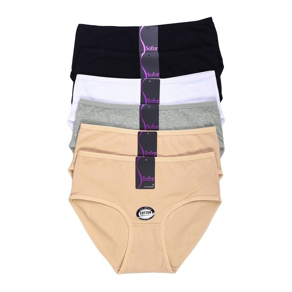 Sofra Intimate Sets 12-Pack Cotton Bikini, size LG
