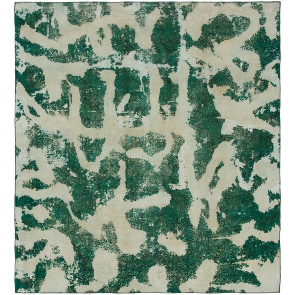 Hand Knotted Ultra Vintage Wool Square Rug - 8' 8 x 9' 5
