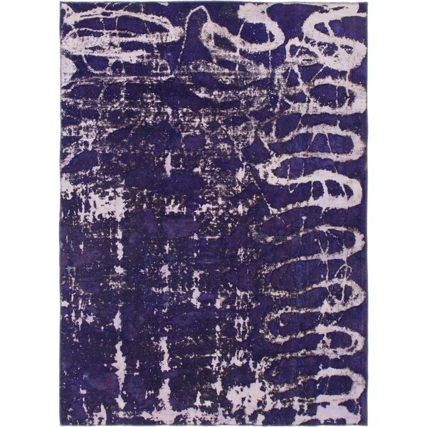 Hand Knotted Ultra Vintage Wool Area Rug - 6' 9 x 9' 5