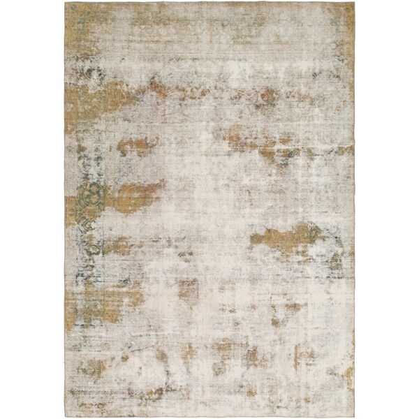 Hand Knotted Ultra Vintage Wool Area Rug - 9' 9 x 14'