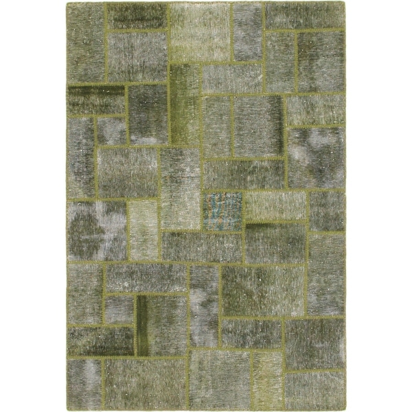 Hand Knotted Ultra Vintage Wool Area Rug - 4' 5 x 6' 4
