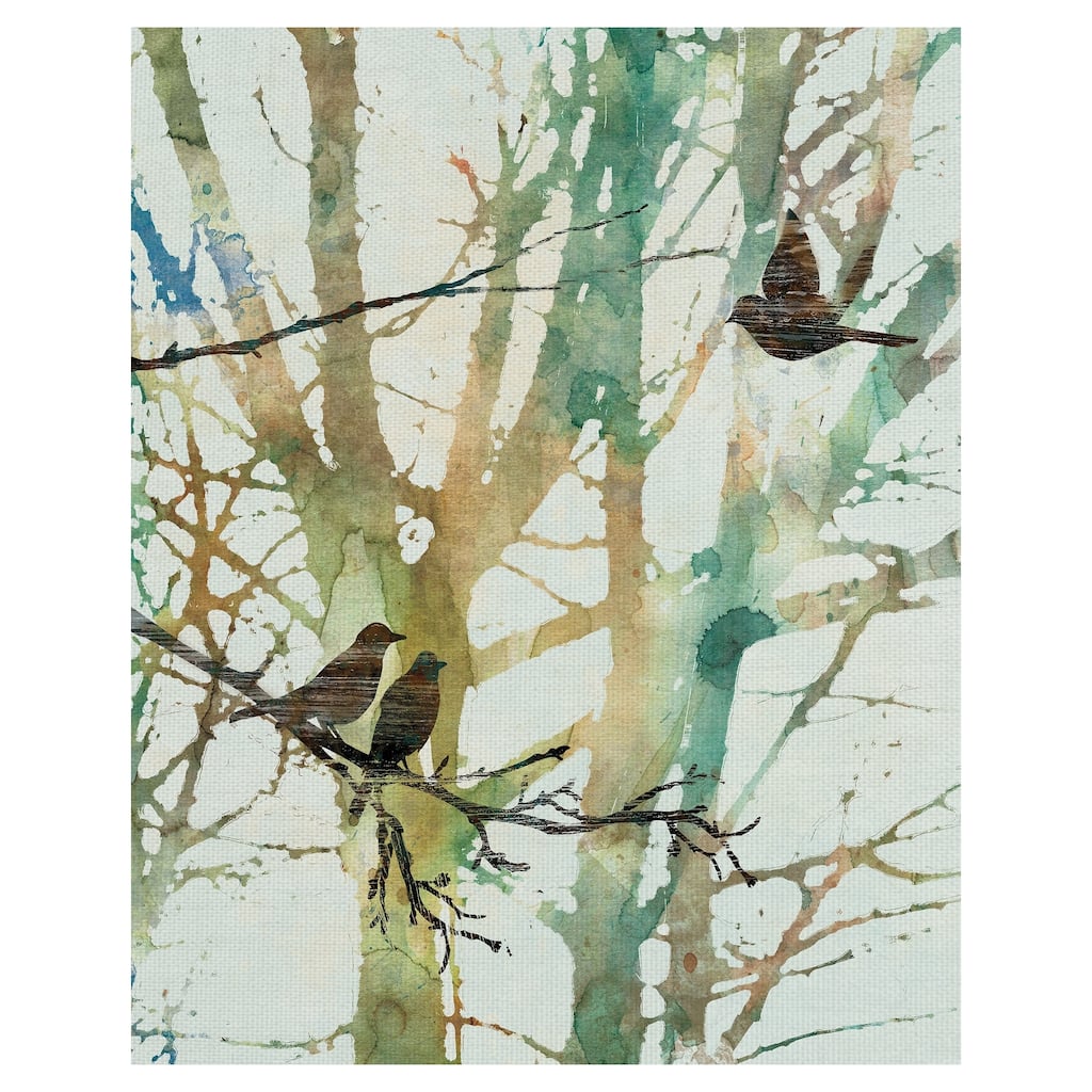 Masterpiece Art Gallery Botanical Birds I by Carol Robinson Canvas Art Print