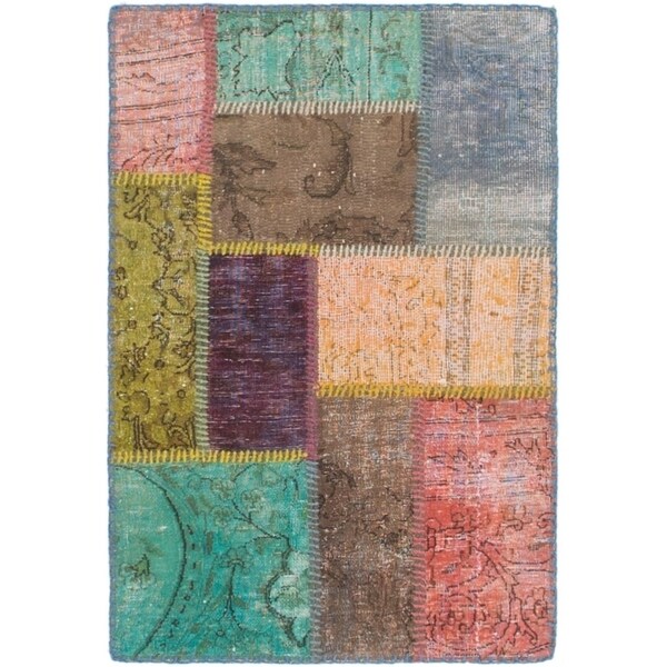 Hand Knotted Ultra Vintage Wool Area Rug - 2' x 3'