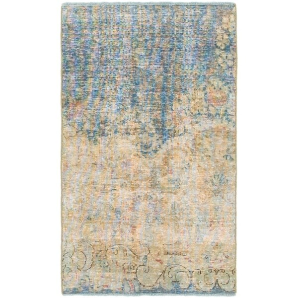Hand Knotted Ultra Vintage Wool Area Rug - 1' 10 x 3' 3