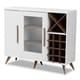 preview thumbnail 11 of 16, Mid-Century Wine Cabinet by Baxton Studio White