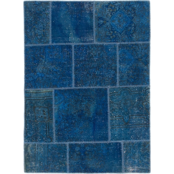 Hand Knotted Ultra Vintage Wool Area Rug - 3' 9 x 5' 2