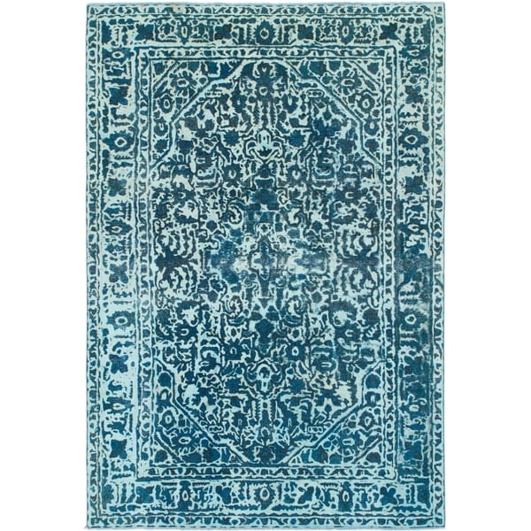 Hand Knotted Ultra Vintage Wool Area Rug - 6' 5 x 9' 6