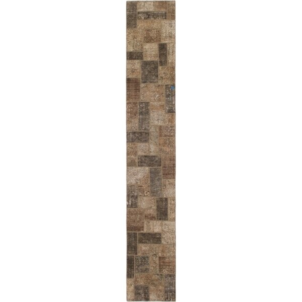 Hand Knotted Ultra Vintage Wool Runner Rug - 2' 9 x 17'