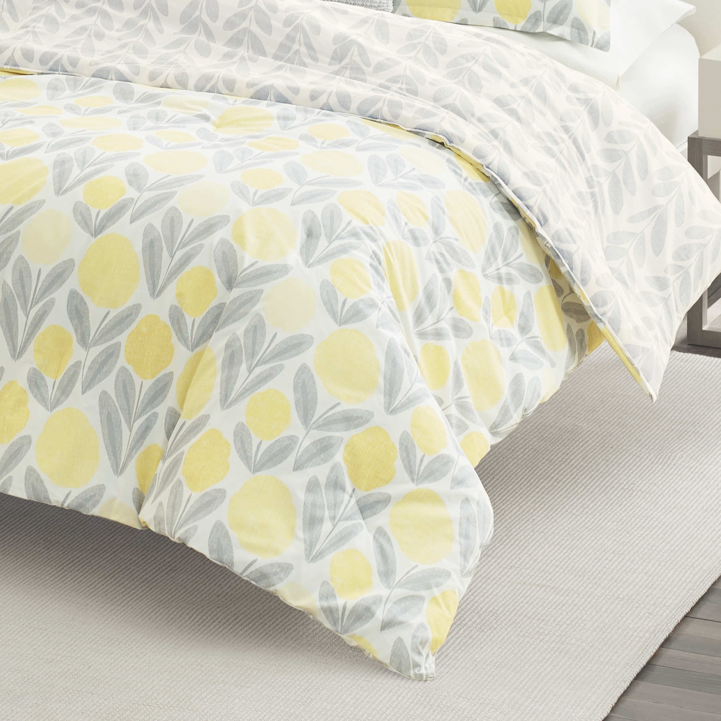 Shop Laura Ashley Serena Yellow Duvet Cover Set On Sale Free