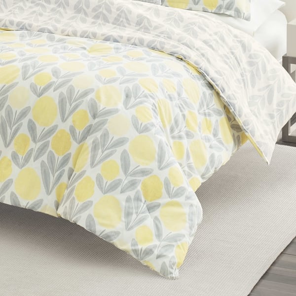 Shop Laura Ashley Serena Yellow Duvet Cover Set On Sale Free